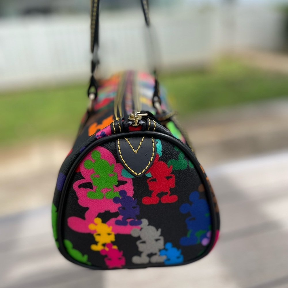 Dooney & Bourke Black Multicolor Mickey Mouse Shoulder Bag - Picture 2 of 6